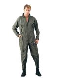 Adult Olive Green Military Flightsuit Costume