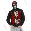 Boys Dead Pirate Skull Hoodie Costume