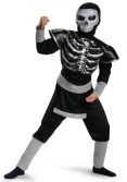Boys Skeleton Ninja Muscle Costume