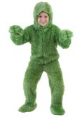 Child Green Furry Jumpsuit Costume