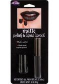 Fun World Black Matte Liquid Lipstick and Nail Polish
