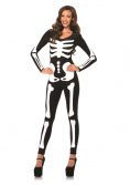 Glow in the Dark Skeleton Catsuit Adult Womens Costume