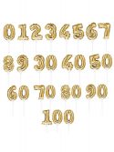 Gold Number 1 Self-Inflating Balloon Cake Topper