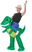 Inflate Dinosaur Rider Adult Costume