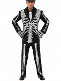 Men's Day of The Dead Skeleton Mr. Bones Gentleman Tuxedo Costume