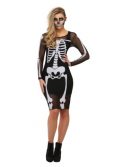 Mesh Skeleton Plus Size Dress Costume