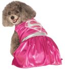 Pink Supergirl Pet Costume