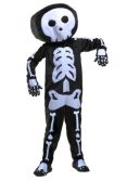 Plush Skeleton Boys Costume