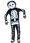 Plush Skeleton Mens Costume