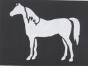 Stencil Horse (K), Brass