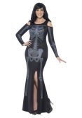 Women's Curves Skeleton Dress Costume