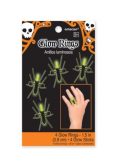 Bag of Glow Spider Rings (4 per pack)