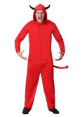 Adult Devil Jumpsuit Men's Costume