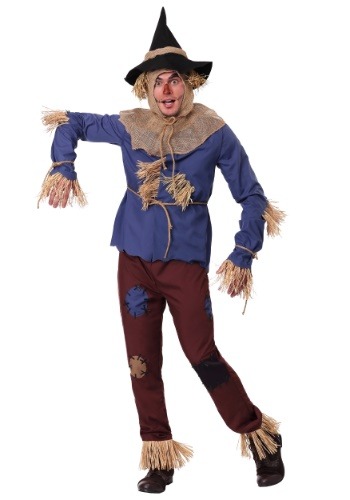 Adult Plus Size Patchwork Scarecrow Costume