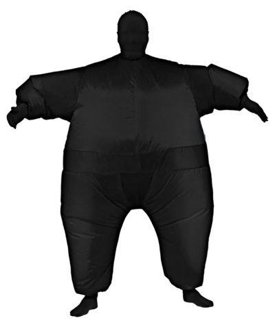 Black Inflatable Jumpsuit Adult Unisex Costume