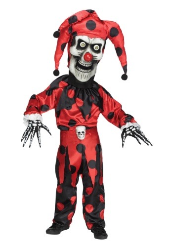 Boys Evil Bobble Head Jester Costume
