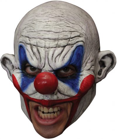 Clooney Clown Chinless Latex Mask