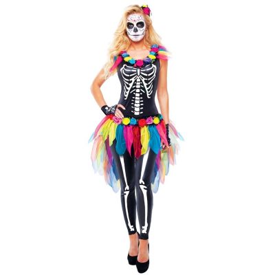 Day of the Dead Sugar Skeleton Adult Womens Costume