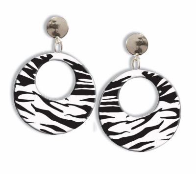 Earrings zebra