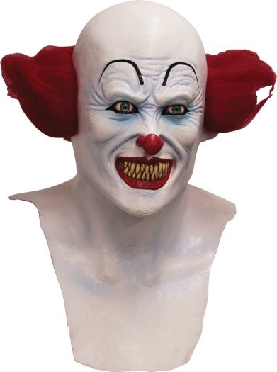 Full Over Head Scary Clown Mask