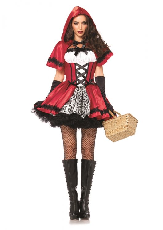 Gothic Red Riding Hood Adult Womens Costume