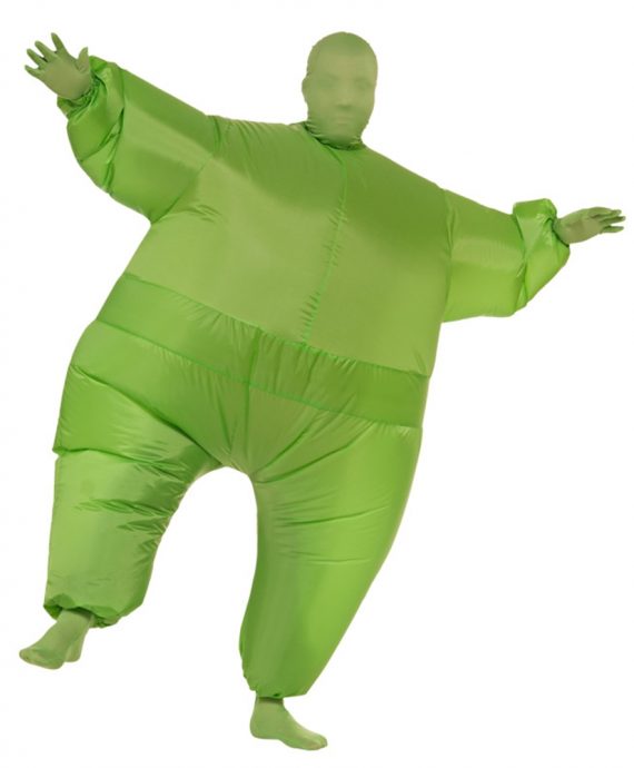 Green Inflatable Jumpsuit Adult Unisex Costume