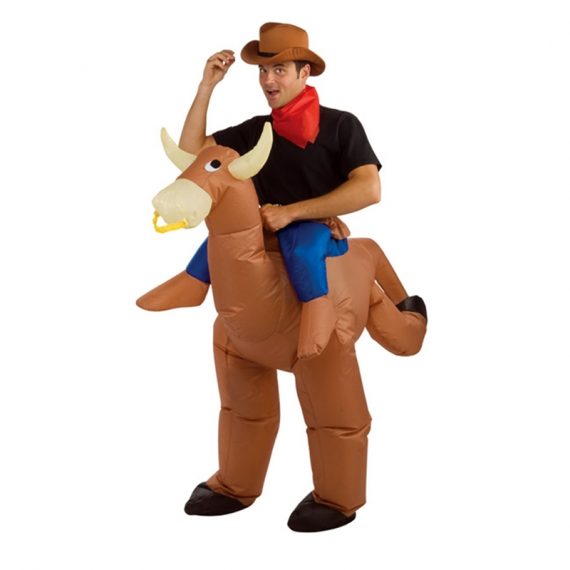 Inflatable Bull Rider Adult Unisex Costume