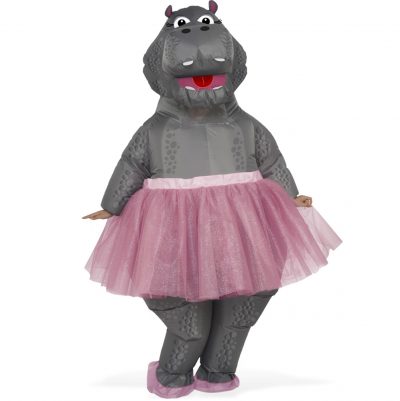 Inflatable Hippo with Tutu Adult Unisex Costume