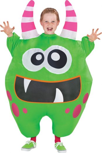 Inflate Scareblown Green Child Costume