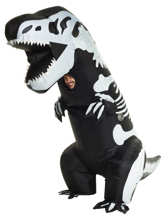 Men's Skeleton T-Rex Inflatable Costume