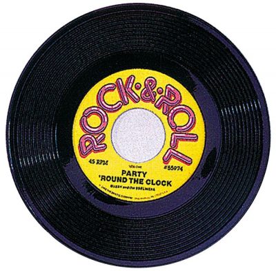 Plastic Record Party Accessory (1 count) (1/Pkg)