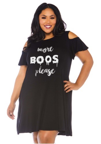 Plus Size More Boos Jersey Dress Costume