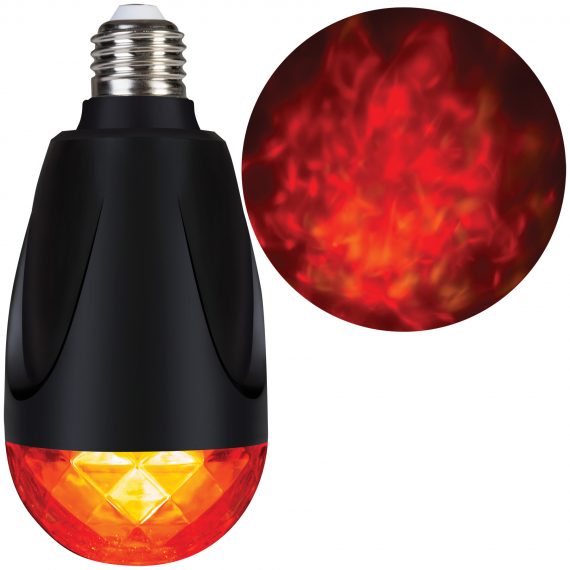 Red Fire And Ice Projection Light Bulb