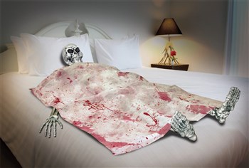 Skeleton on Death Bed