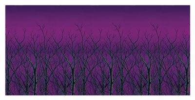 Spooky Forest Treetops Backdro