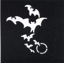 Stencil Bats & Moon, Stainless