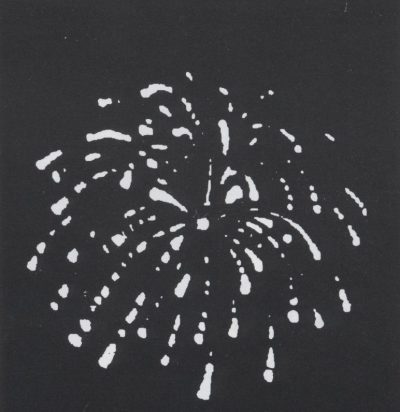 Stencil Fireworks,Circular Bur