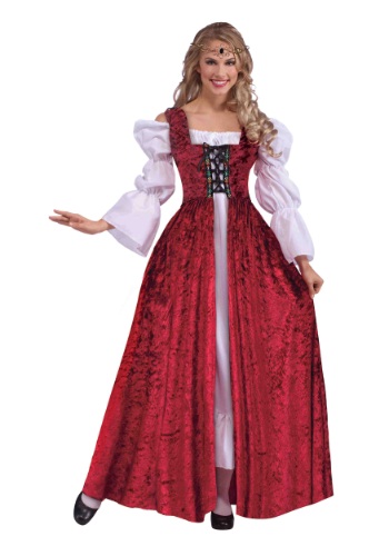 Women's Medieval Laced Gown Costume