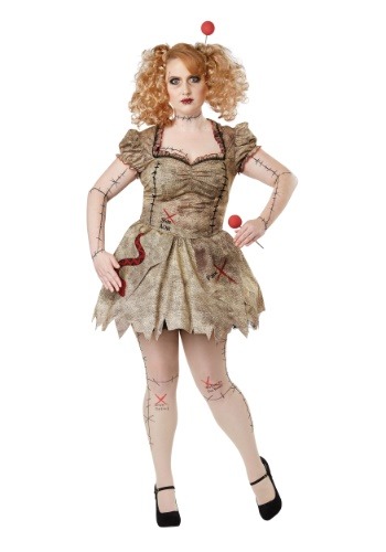 Women's Plus Size Voodoo Dolly Costume