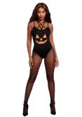 Women's Pumpkin Bodysuit Costume
