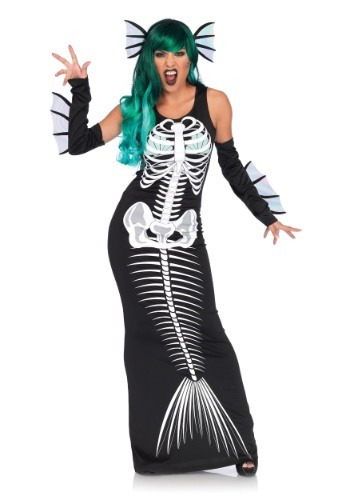 Women's Skeleton Siren Costume